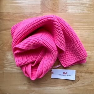 VINEYARD VINES Neon Pink Cashmere Scarf